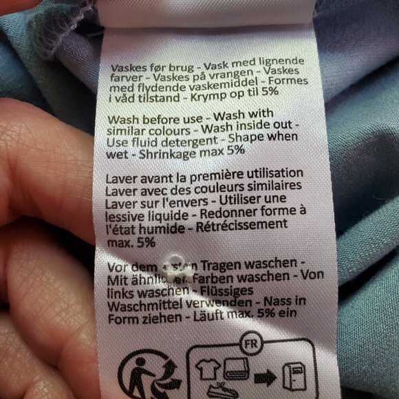 NWT MASAI COPENHAGEN SZ XL Odera Shift Dress Ashley Blue - Picture 14 of 15